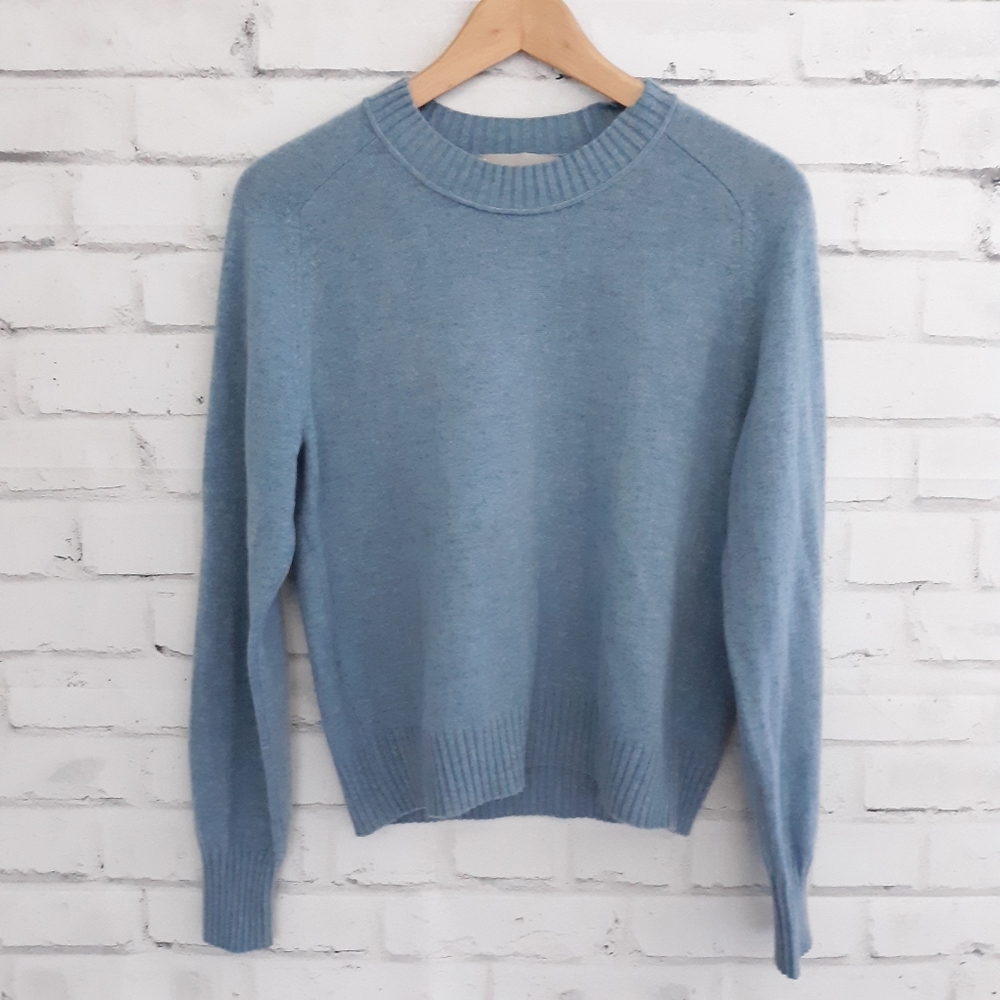 Everlane Cashmere Sweater Blue Medium